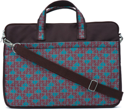 

Anekaant 15 inch Laptop Messenger Bag(Brown, Pink)