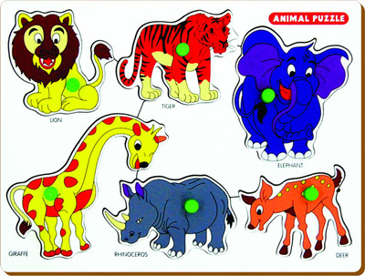 

Miss & Chief Animals Puzzle(Multicolor)