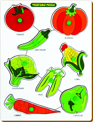 

Miss & Chief Vegetable Puzzle(Multicolor)
