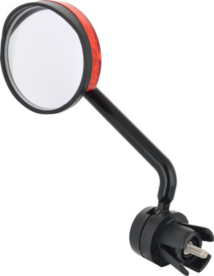 

Dark Horse Bicycle Reflective Side View Mirror With LED Light LED Spot Light(Black)