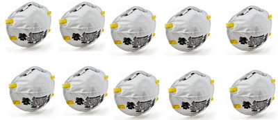 3M Particulate Respirator N95 8210 (Pack of 10)(Free Size, Pack of 1)
