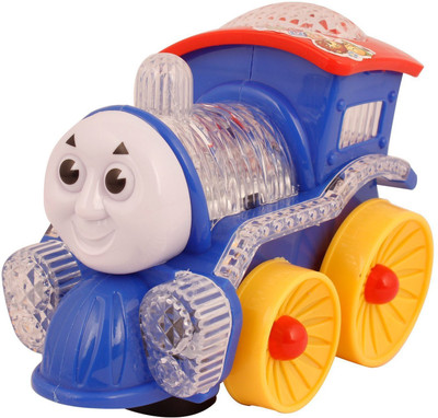 

Variety Gift Centre Funny Loco Train Bump & Go with Flashing Top Light And IC Sound(Multicolor)
