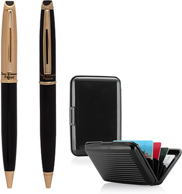 

Giftvenue Black with Golden Touch Pen Gift Set(Pack of 3)