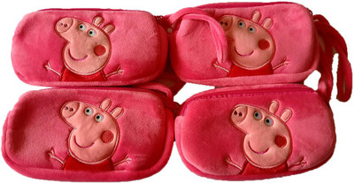 

Shopkooky Peppa Pig Cartoon Character Printed Supersoft Multipurpose Cartoon Pouches Best For Birthday Gifts / Return Gifts For Kids (Pack Of 4) Peppa Pig Supersoft Multipurpose Pouches Art Canvas Pencil Box(Set of 4, Pink)
