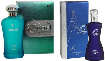 

CFS Perfume CFS My Secret of Romance Perfume 100 ML + CFS Lady Blue Perfume 40 ML Perfume - 140 ml(For Men & Women)
