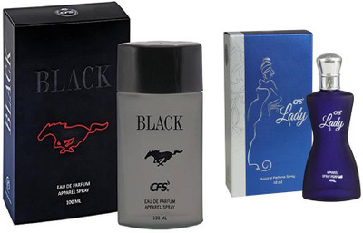 

CFS Perfume CFS Black Perfume 100 ML + CFS Lady Blue Perfume 40 ML Perfume - 140 ml(For Men & Women)