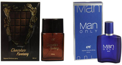 

CFS Perfume CFS Chocolate Fantasy Perfume 100 ML + CFS Man Only Blue Perfume 40 ML Perfume - 140 ml(For Men & Women)
