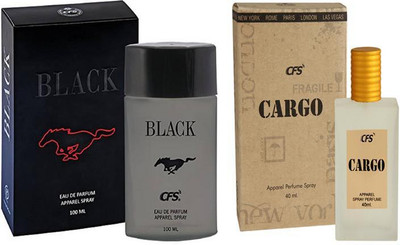 

CFS Perfume CFS Black Perfume 100 ML + CFS Cargo Brown Perfume 40 ML Perfume - 140 ml(For Men & Women)