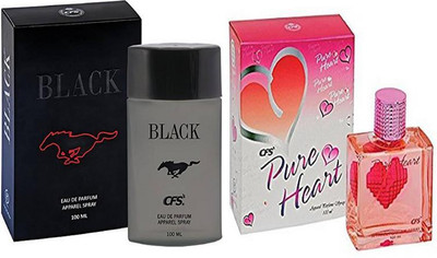 

CFS Perfume CFS Black Perfume 100 ML + CFS Pure Heart Pink Perfume 100 ML Perfume - 200 ml(For Men & Women)