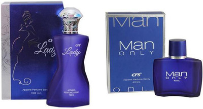 

CFS Perfume CFS Lady Blue Perfume 100 ML + CFS Man Only Blue Perfume 40 ML Perfume - 140 ml(For Men & Women)