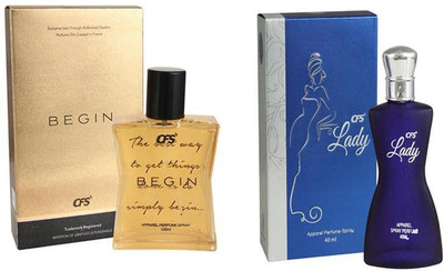 

CFS Perfume CFS Begin Gold Perfume 100 ML + CFS Lady Blue Perfume 40 ML Perfume - 140 ml(For Men & Women)