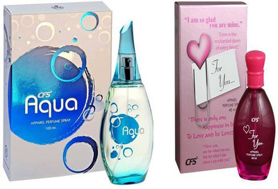 CFS Perfume CFS Aqua Blue Perfume 100 ML + CFS For You Perfume 40 ML Perfume - 140 ml(For Men & Women)