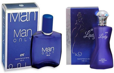 

CFS Perfume CFS Man Only Blue Perfume 100 ML + CFS Lady Perfume 100 ML Perfume - 200 ml(For Men & Women)