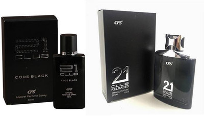 

CFS Perfume CFS 21 Club Reloaded Black Perfume 100 ML + CFS 21 Club Code Black Perfume 40 ML Perfume - 140 ml(For Men & Women)