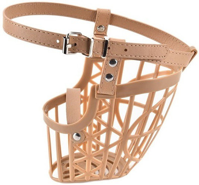 

Skora premium quality dog basket muzzle for large dog Large Other Dog Muzzle(Brown)