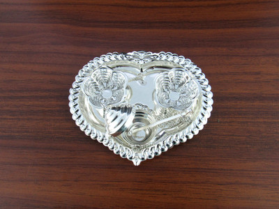 

GoldGiftIdeas Attardani Special Kankavati, Pooja Items for Home, Silver Plated(1 Pieces, Silver)