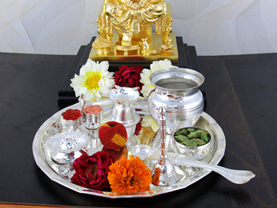 

GoldGiftIdeas 8 Inch Kalash Silver Plated(8 Pieces, Silver)