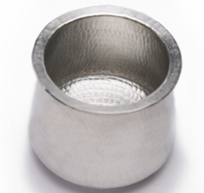 Zishta Handmade Eeya Chombu / Tin Chombu / Rasam Vessel for Traditional Cooking: Vennathazhi shape Pot 17 cm diameter 1 L capacity(Bronze)