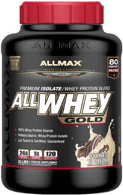 

ALLMAX NUTRITION AllWhey Gold -5 lb Cookies and Cream Whey Protein(2.27 kg, cookies & cream)