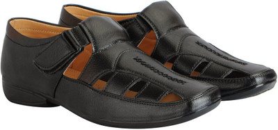 FAUSTO Men Black Sandals