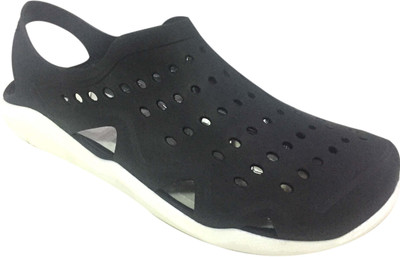 50 OFF on HOCKWOOD Men Black White Clogs on Flipkart