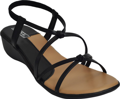 

HEROSHOELINE Women Black Wedges