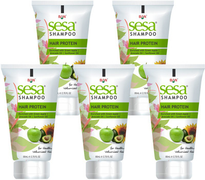

SESA Hair Protein Shampoo 80 ML (Pack of 5 Pcs)(400 ml)