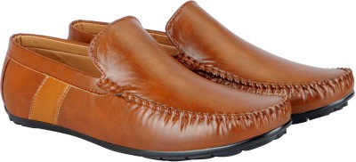 

FAUSTO Stylish Party Wear Loafers For Men(Bronze, Brown tan