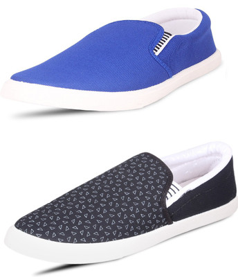 

SCATCHITE Slip On Sneakers For Men(Black, Blue