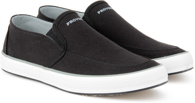 63 OFF on PROVOGUE FCS 008 Canvas Shoes For Men Black on