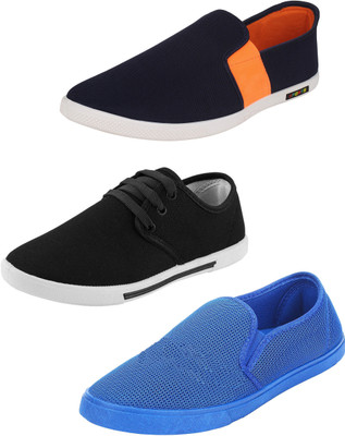 

SHOEFLY Multicolor Combo-(3)-780-349-383 Slip On Sneakers For Men(Multicolor