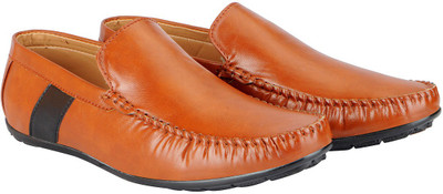 

FAUSTO Stylish Party Wear Loafers For Men(Tan, Brown black