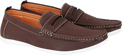 

FAUSTO Stylish Party Wear Loafers For Men(Brown