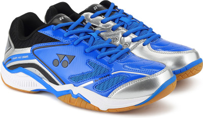 

Yonex COURT ACE LIGHT Badminton Shoes For Men(Blue, Silver