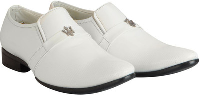 

FAUSTO Formal Corporate Slip On For Men(White