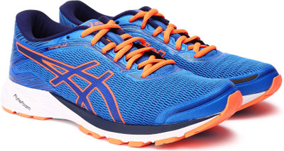 

Asics DYNAFLYTE Running Shoes For Men(Blue, Electric blue/ind bl/hot org
