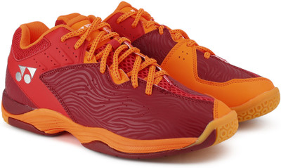 

Yonex SRCP CFT Badminton Shoes For Men(Red, Maroon, Orange