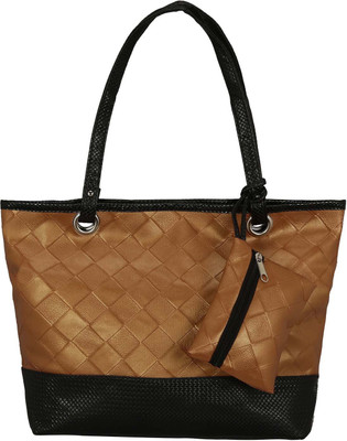 

LE CUERO Women Casual Brown PU Shoulder Bag
