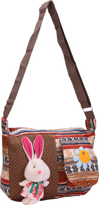 

cidky Women Casual Multicolor Jute Sling Bag