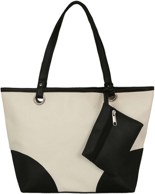 

LE CUERO Women Casual White PU Shoulder Bag