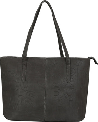 

LE CUERO Women Casual Grey PU Shoulder Bag