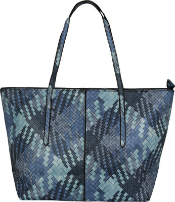 

LE CUERO Women Casual Blue PU Shoulder Bag