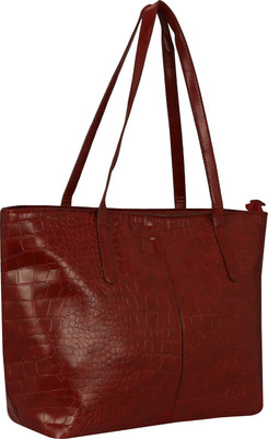 LE CUERO Women Casual Maroon PU Shoulder Bag
