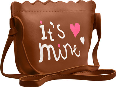 

TAP FASHION Women Casual Brown PU Sling Bag