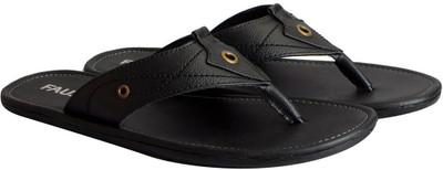 

FAUSTO House and Daily Wear Flip Flops, Black
