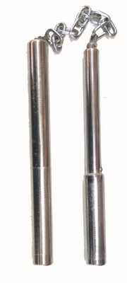 

aprodo Nanchaku Gymnastic Stick - 3.93 inch(Silver)