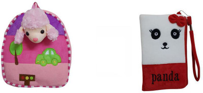 

Global Choice Set of Baby Sheep Soft Toy Bag & Cute Panda Pouch - 12 inch(Pink, White)