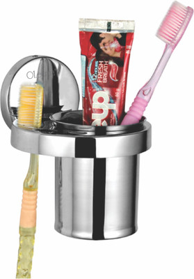 

Oleanna Pinto Paste & Brush Holder Stainless Steel Toothbrush Holder(Silver, Wall Mount)