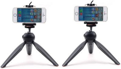 

Freya PHONE SINGLE PORTABLE TELEPHONE CAMERA CLIP STAND AND MINI Tripod(Black, Supports Up to 500 g)