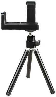 

ReTrack Adjustable Mini Mobile Camera Stand Clip Bracket Holder Tripod(Black, Supports Up to 500 g)